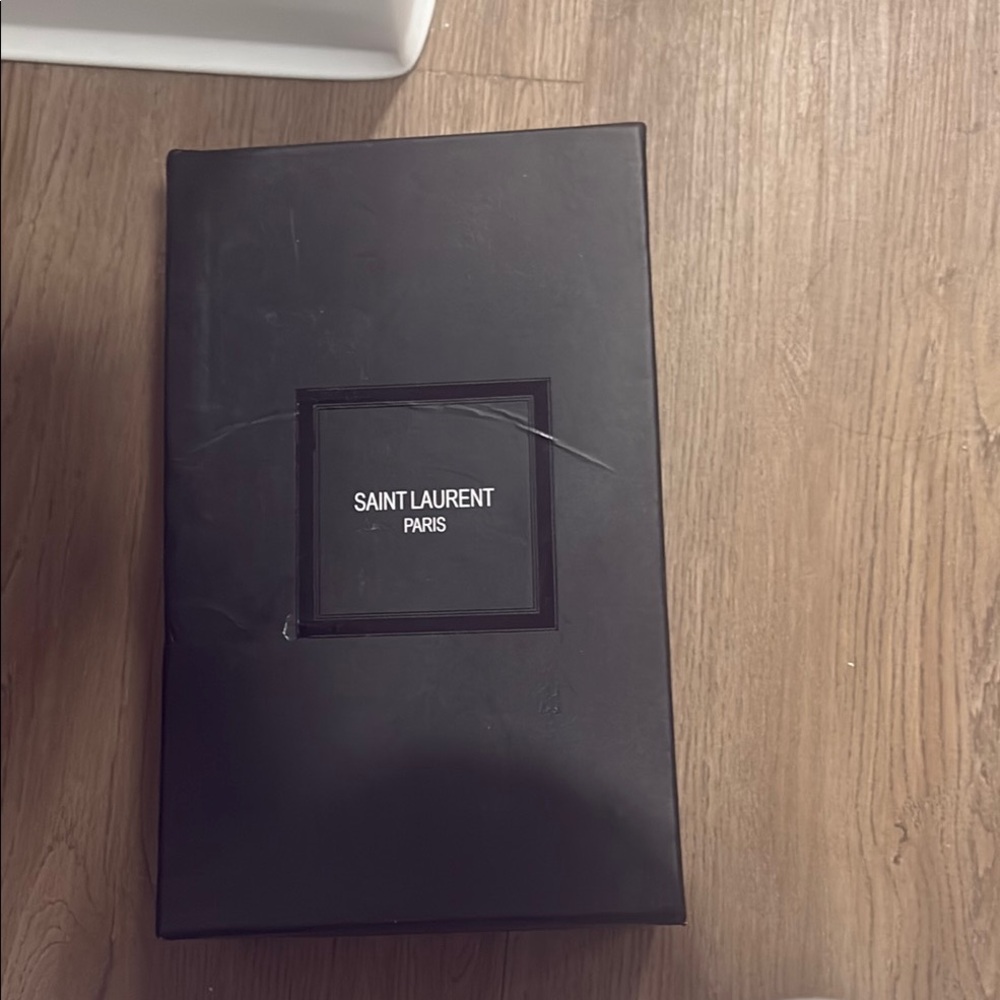 replicas Saint Laurent Black and gold heels DHGATE
